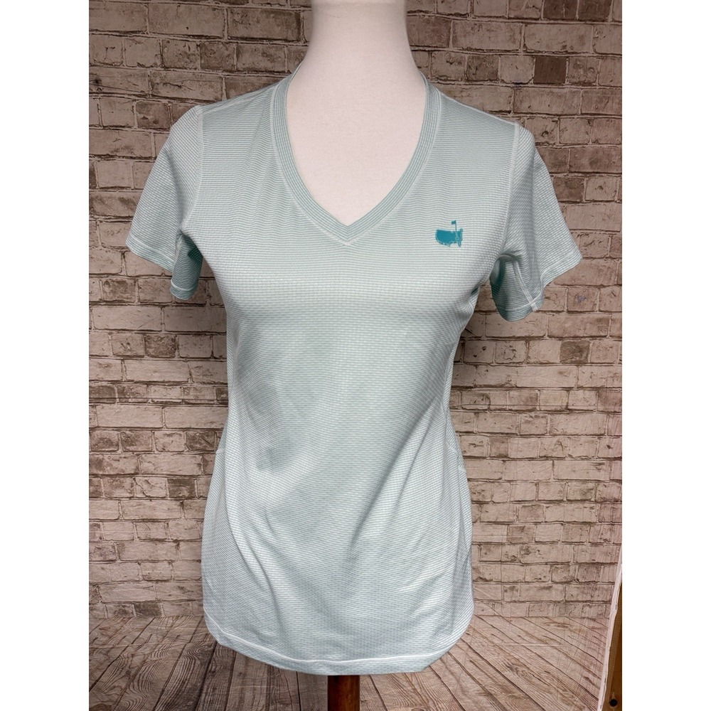 Masters Tech Active Women's T-shirt Sz Small Athleisure Green Fitted Golf